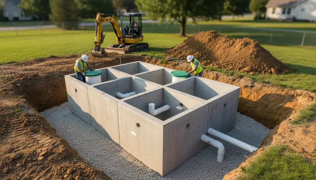 aerobic septic system installation wide