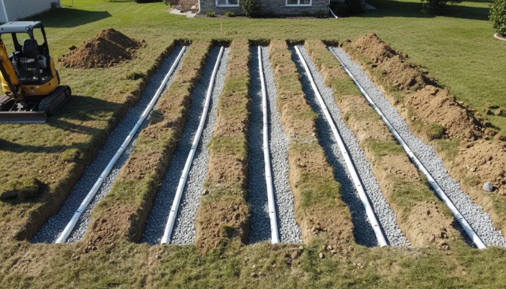 drain field replacement wide