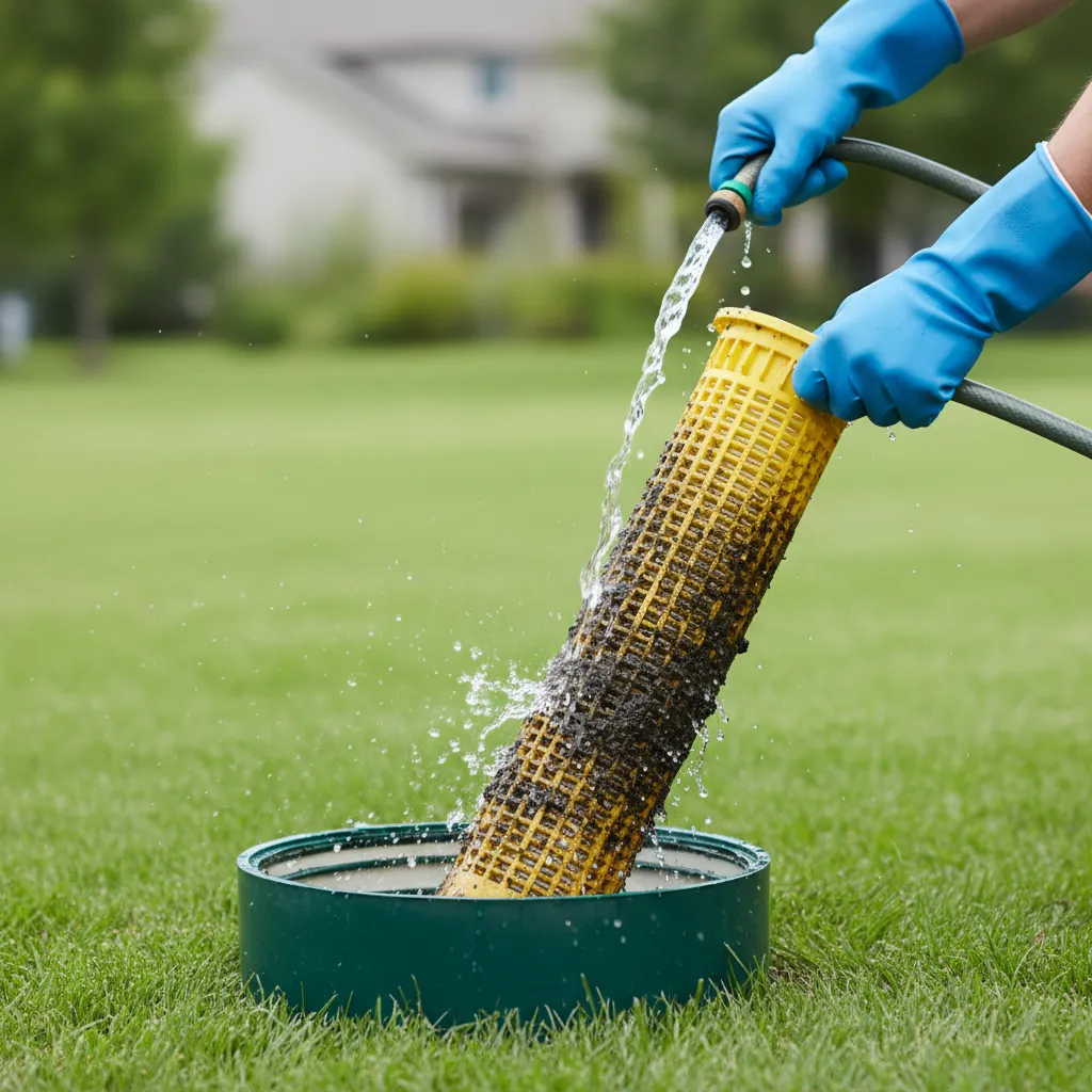 effluent filter cleaning replacement square