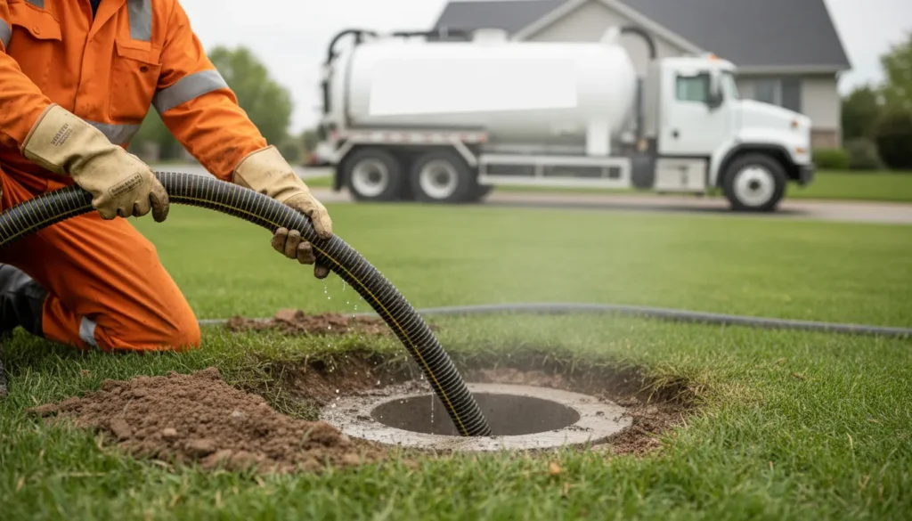 emergency septic line unclogging wide