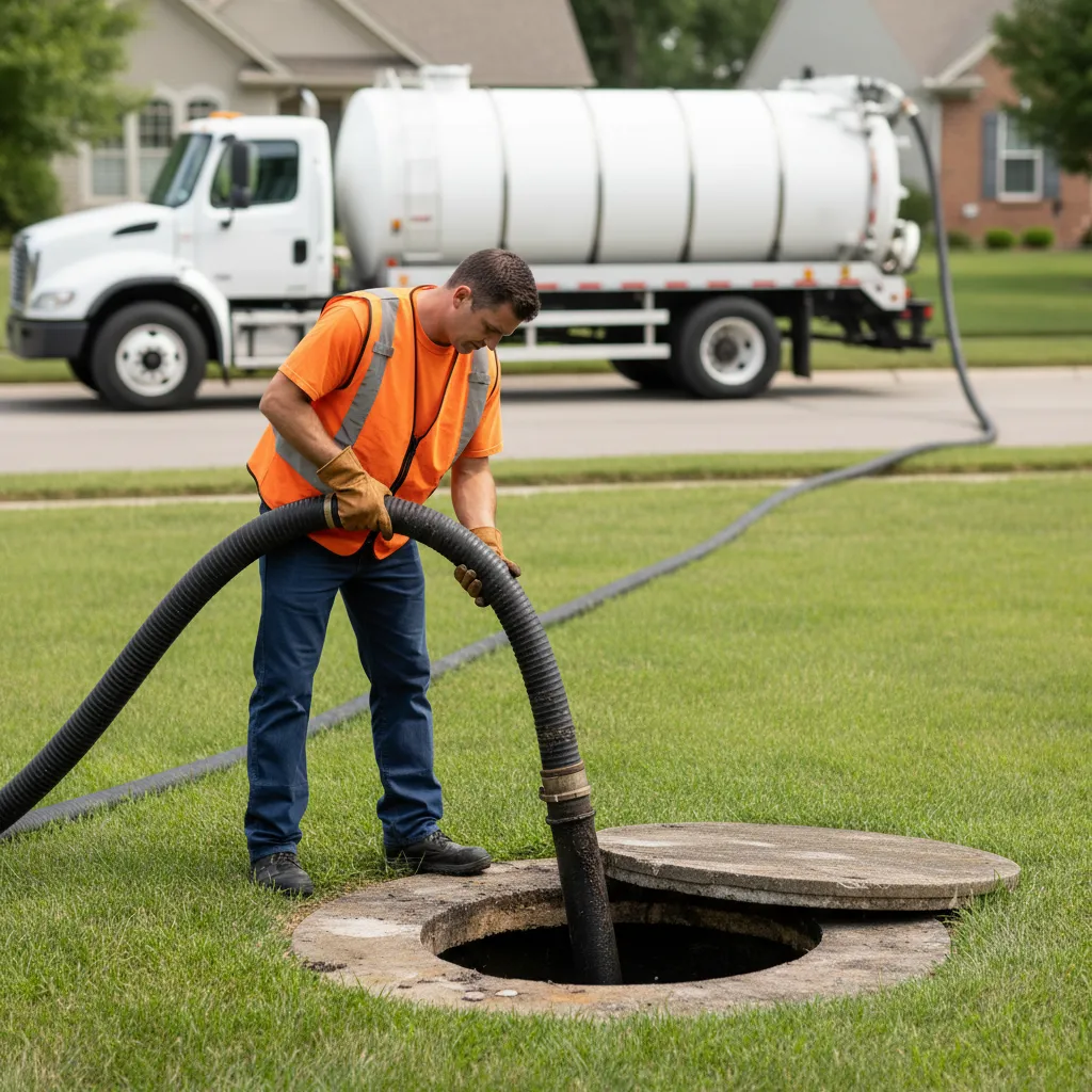 residential septic tank pumping square