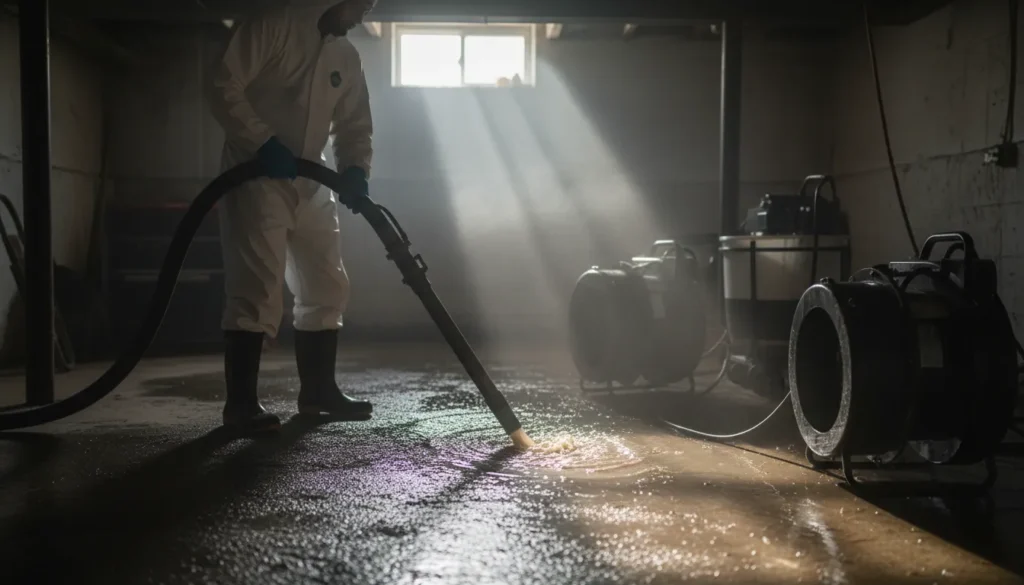 septic backup cleanup wide