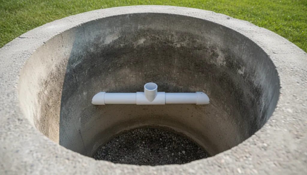 septic tank baffle repair wide